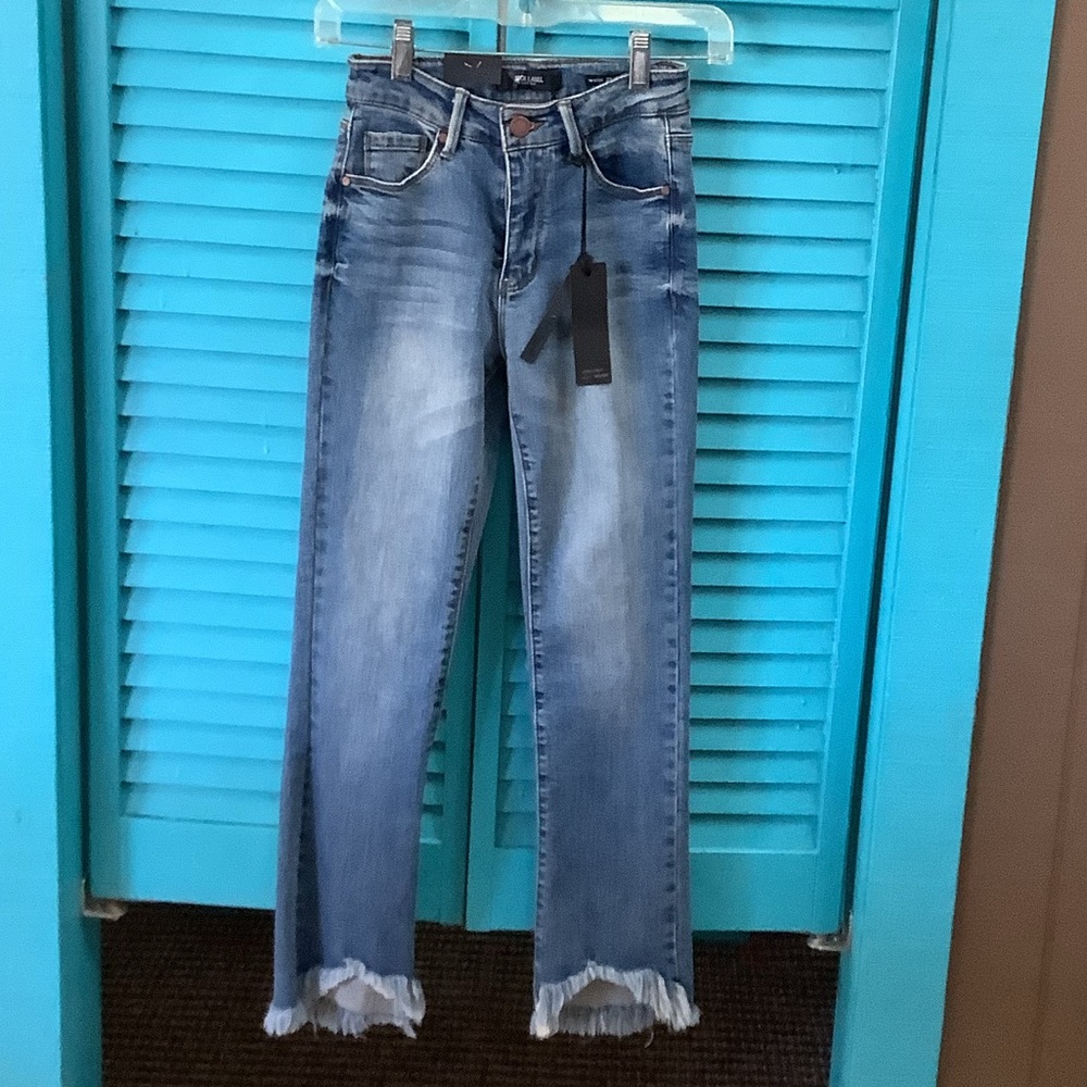 Black Label Mid Rise Ankle Straight Jeans NWT